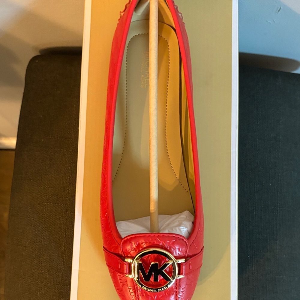 Michael Kors Vibrant Red Loafers